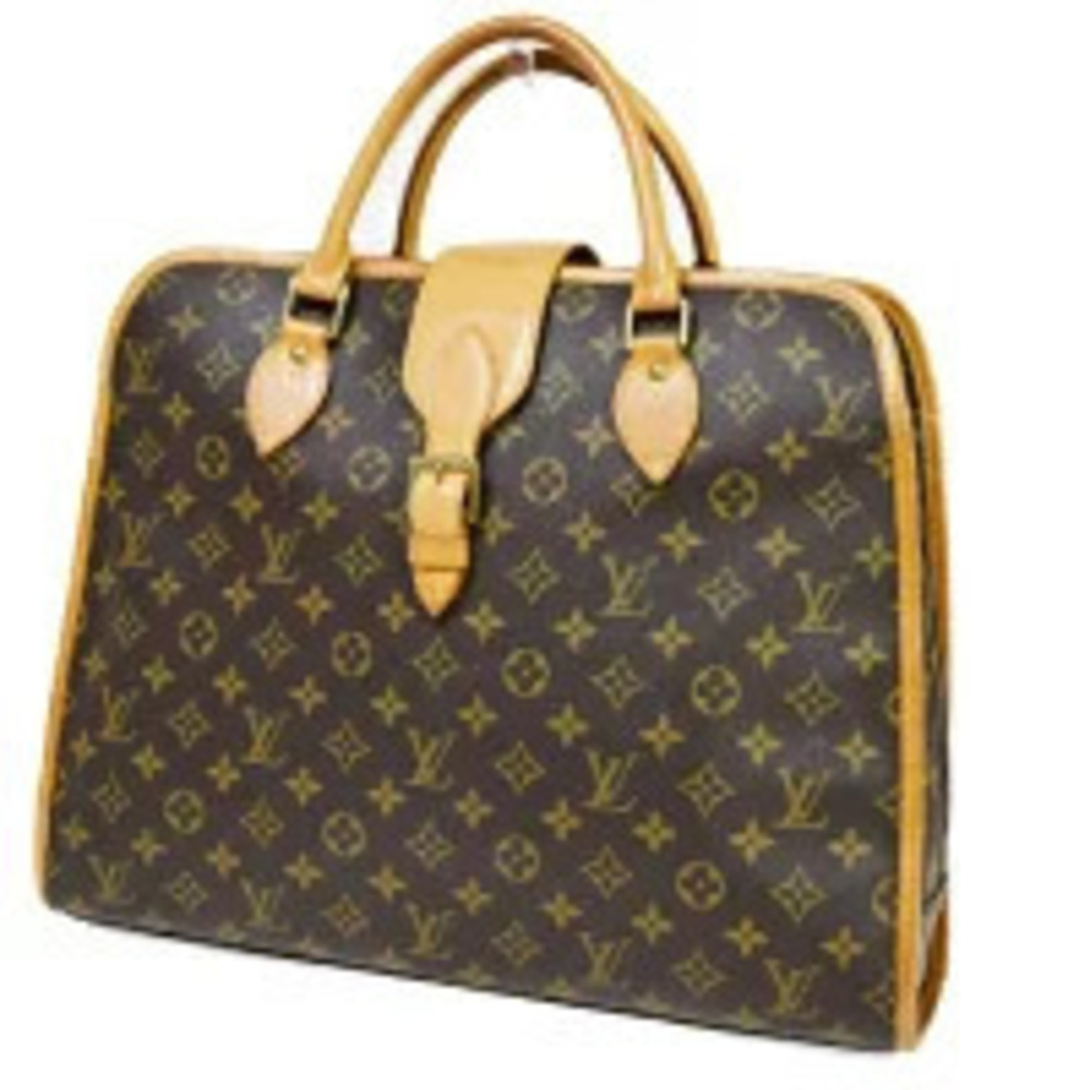 Louis Vuitton Rivoli Top Handle Bag Monogram Leather Brown
